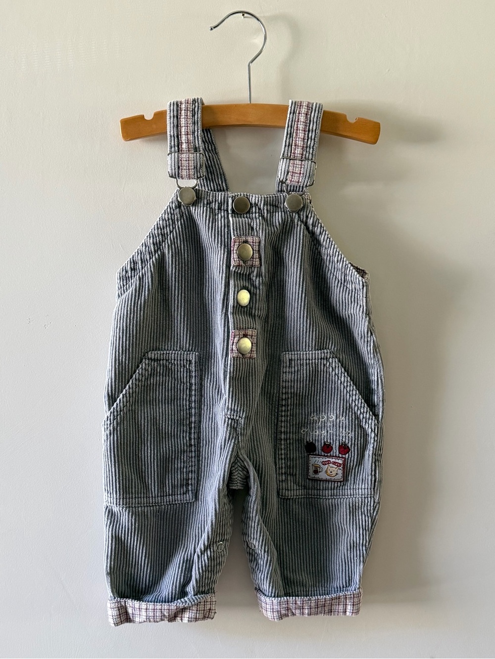Vintage B.T. Kids Apple Cider Corduroy Overalls 6-9M